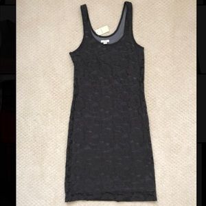 NWT Aerie grey lace sleeveless dress